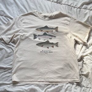 Old Navy Cream Fish Graphic Tee